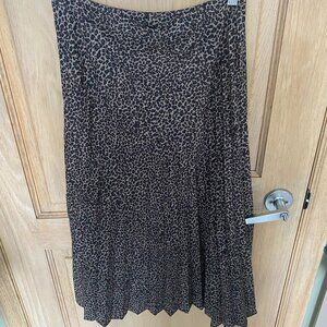 Leopard long skirt